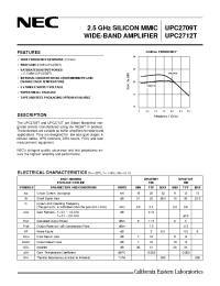 Datasheet UPC2709T manufacturer NEC